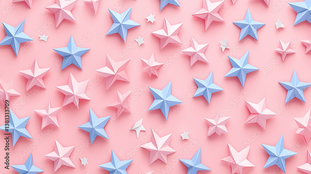 Patriotic American flag stars and stripes design seamless vector pattern for Christmas holiday decoration