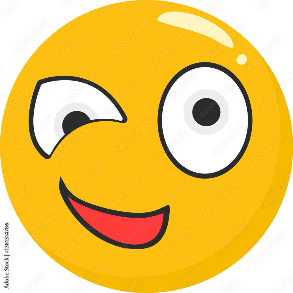 Fototapeta premium Wink Icon