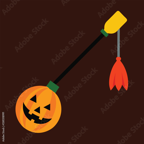 halloween pumpkin on white background