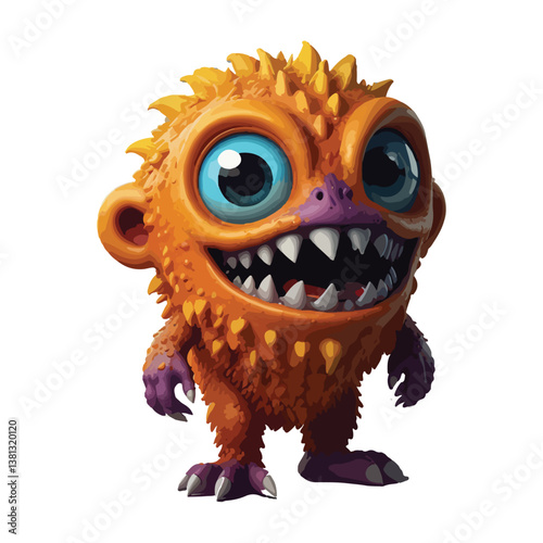 design for animated illustrations of cartoon monster characters