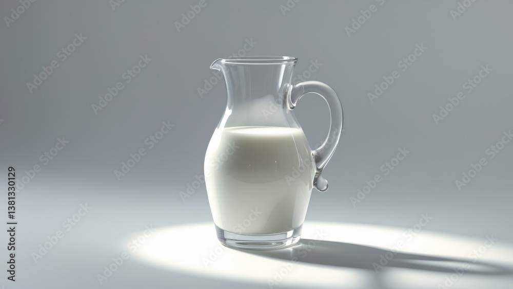 Jug of milk standing alone on a background. Jug of milk standing alone on a background.