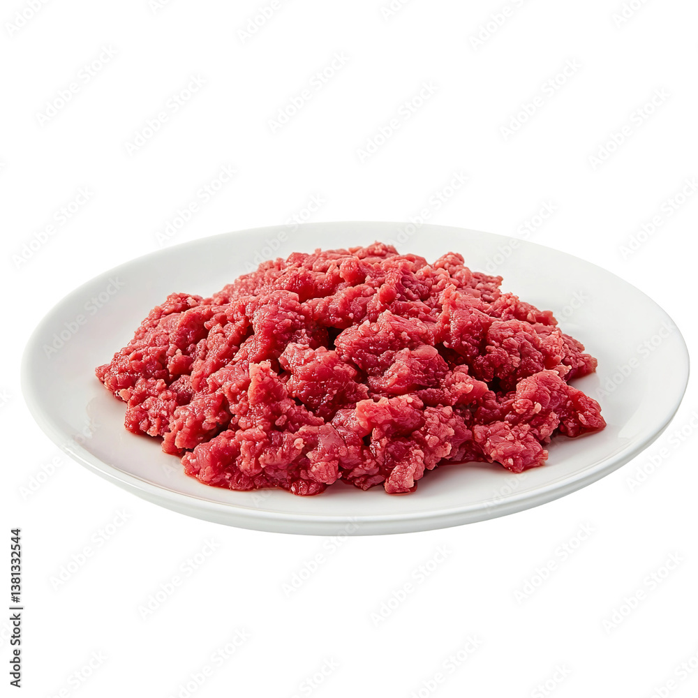 perfectly cooked ground bison served on a white plate
perfectly cooked ground bison served on a white plate