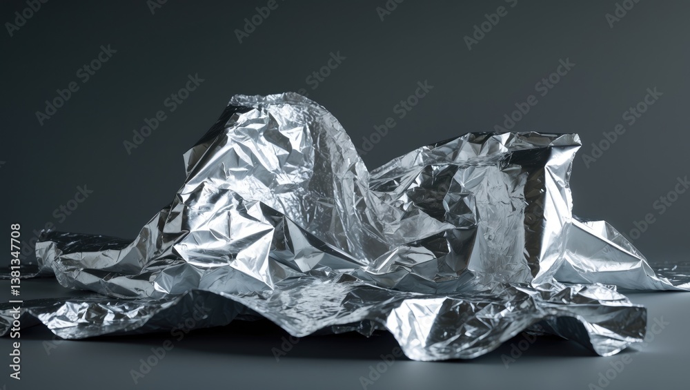 Naklejka premium Blank aluminum foil pouch isolated on a background with clipping path.