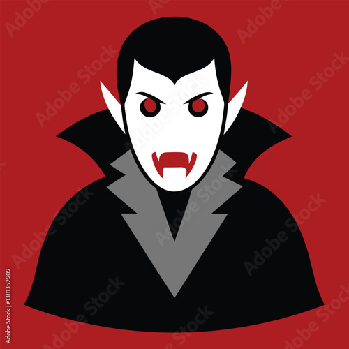 vampire girl in red