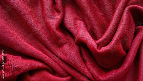red purl wool jersey fabric texture as background