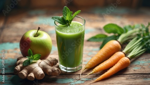Healthy smoothies made from fruits and vegetables