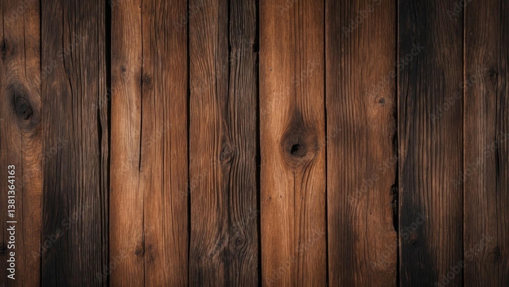 Naklejka premium Burnt old wooden backdrop. Studio photography.