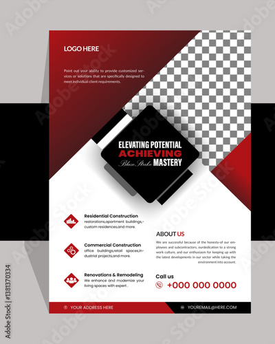 Modern Business Flyer,Corporate creative  business flyer template design,vector template design or business poster template design