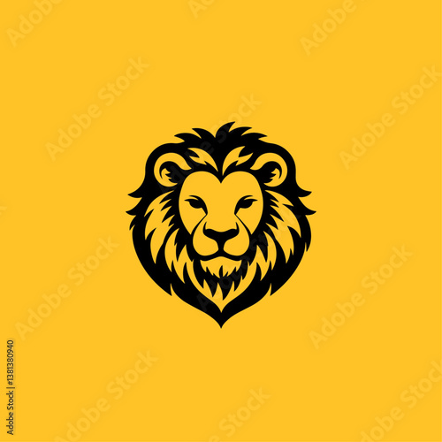 Geometric simple logo lion 