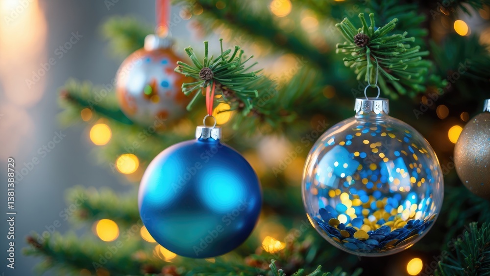 Decorated Christmas tree within a room. Decorated Christmas tree within a room.