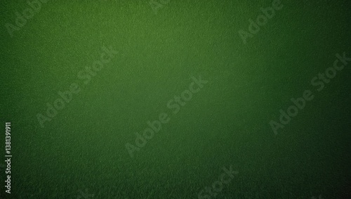 Obraz na płótnie Closeup of a dark green matte fabric background. Seamless leather texture. Material macro with vignette effect. w salonie