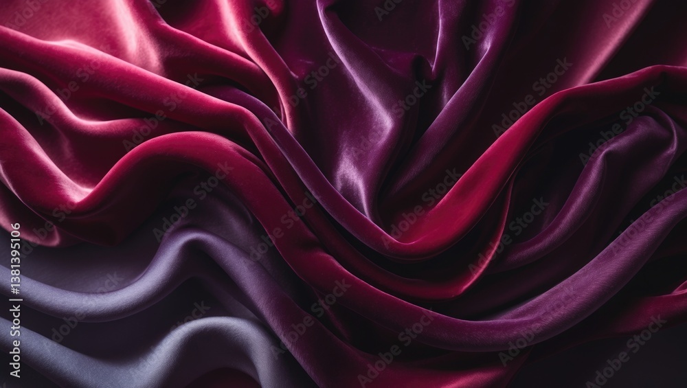 Obraz premium Textured silk fabric surface in vibrant colors for design purposes