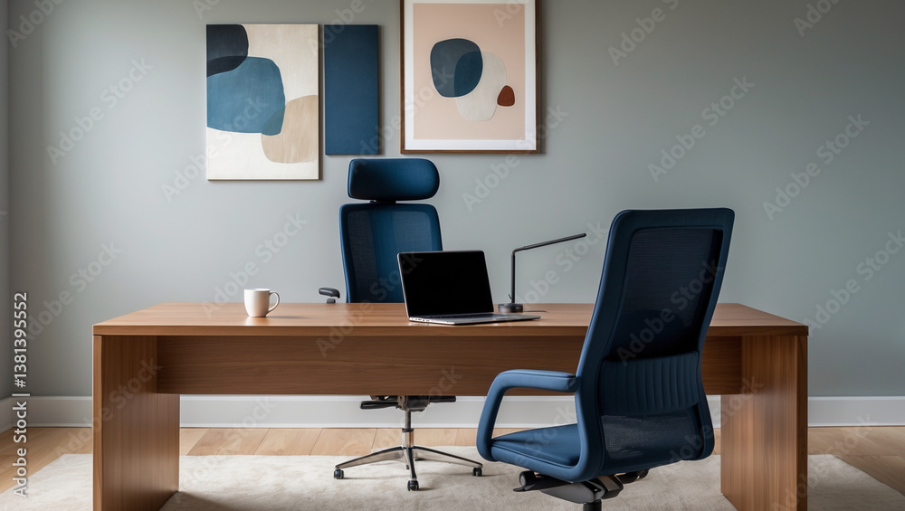 Naklejka premium Professional Corporate Workspace