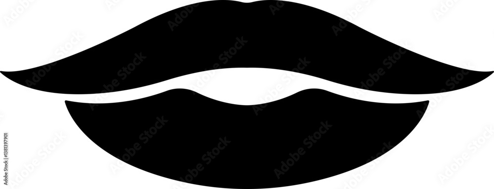 Mouth lips icon in flat woman girl lips shape design kissing Beauty concept. Trendy style isolated on transparent background Mouth lips icon in flat woman girl lips shape design kissing Beauty concept. Trendy style isolated on transparent background