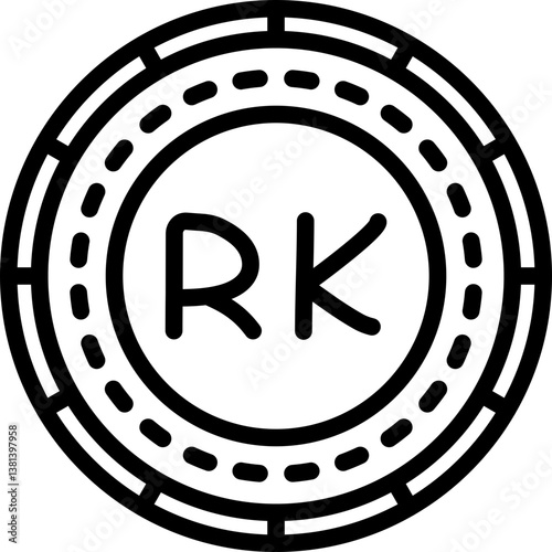 Danish Krone Coin Icon