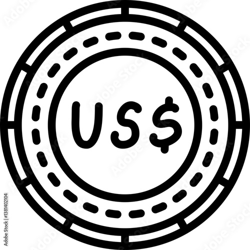 Turks and Caicos Coin Icon