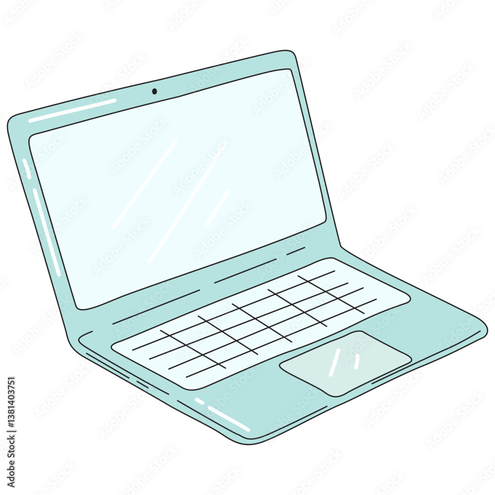 Laptop Doodle Element Laptop Doodle Element