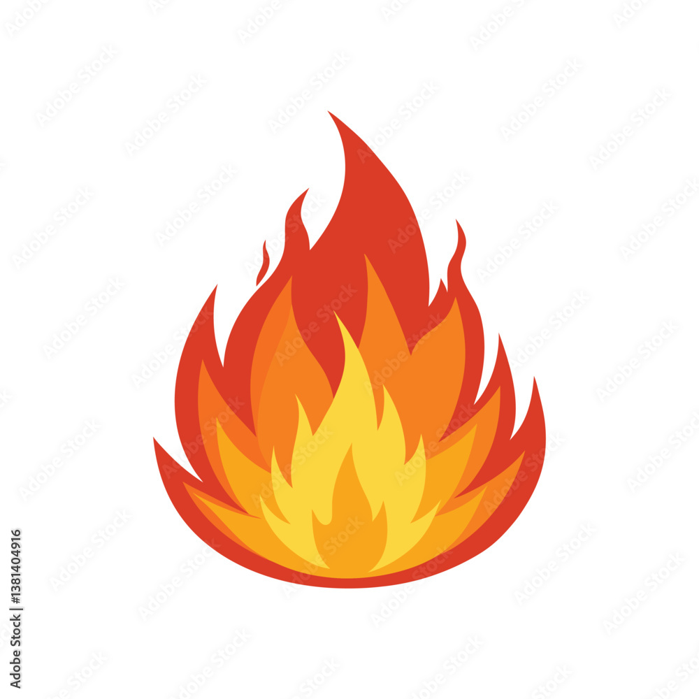 A vector illustration of Flame on white background
A vector illustration of Flame on white background