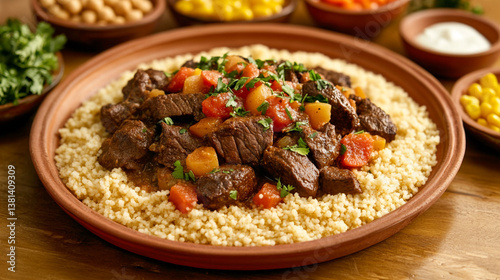Wallpaper Mural Delicious Beef Stew with Couscous  Aromatic Tagine Recipe Torontodigital.ca