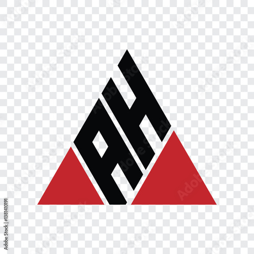 107 a logo alphabet word letter triangle geometric educational a h