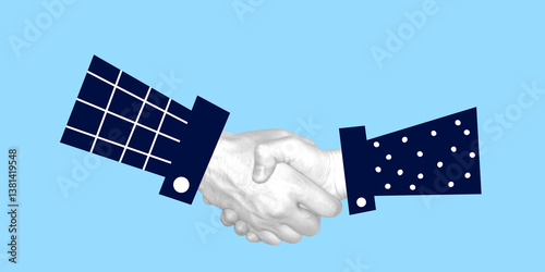 Business Concept. Abstract Creative Design. Vector Illustration. Blue Background.