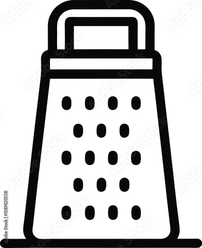 grater icon isolated. Grater Vector illustration. kitchen Contemporary Grater