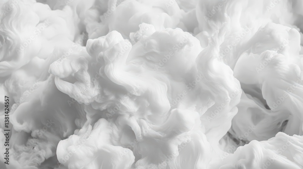 Fototapeta premium Captivating white clouds formation overhead nature abstract viewpoint