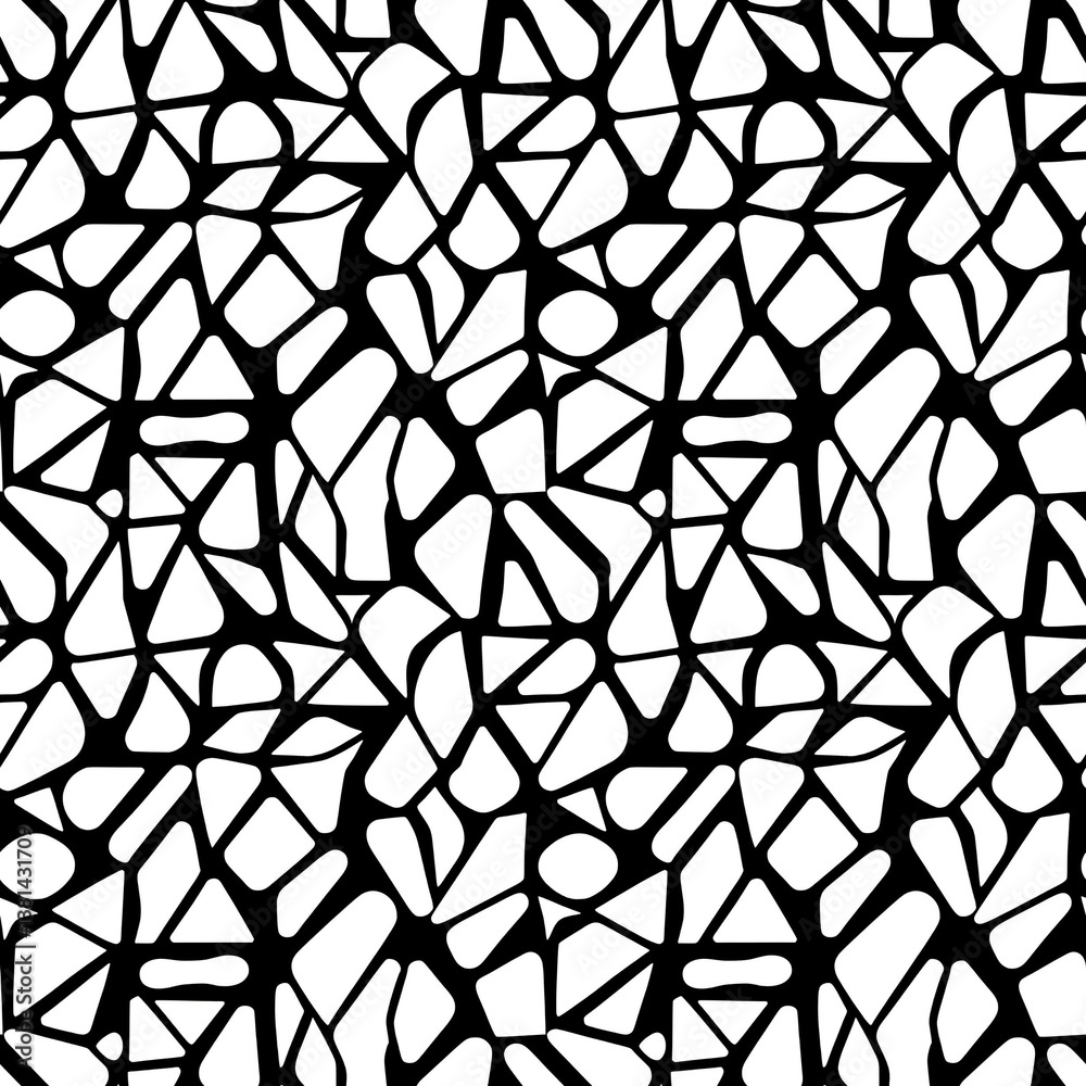 Fototapeta premium a black and white mosaic pattern