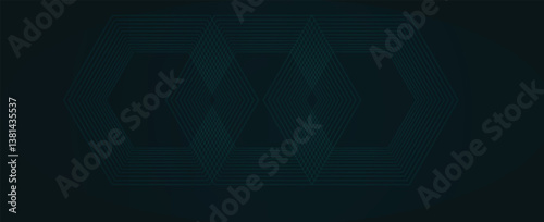 Dynamic flowing vector wave lines in blue color isolated on black background for technology, digital, communication, science, music concepts