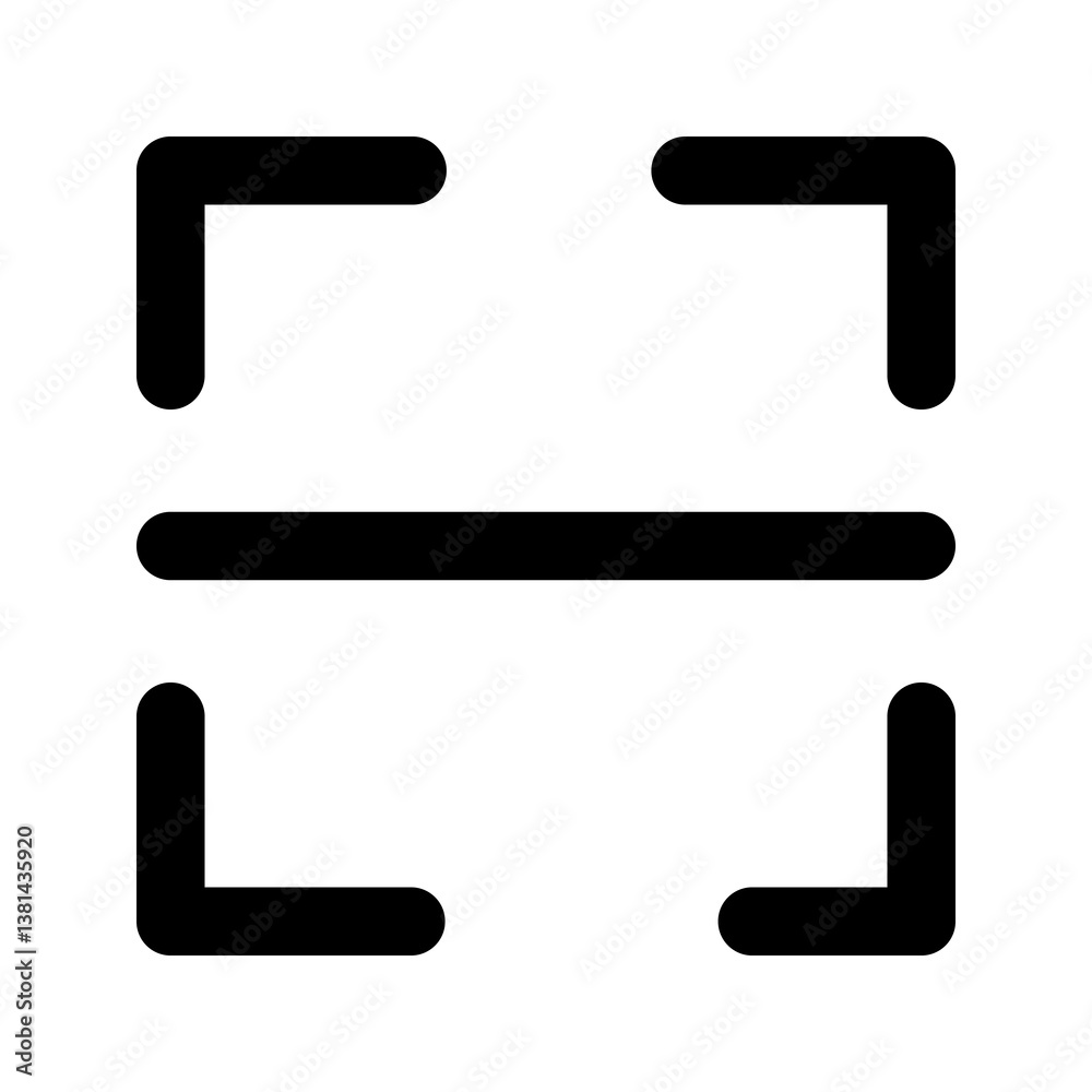 Barcode scan icon. QR code scan sign and symbol. Mobile scanning icon. Barcode scan icon. QR code scan sign and symbol. Mobile scanning icon.