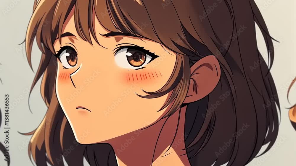 Anime Girl Character Design: Three-Quarter View Sketches Anime Girl Character Design: Three-Quarter View Sketches