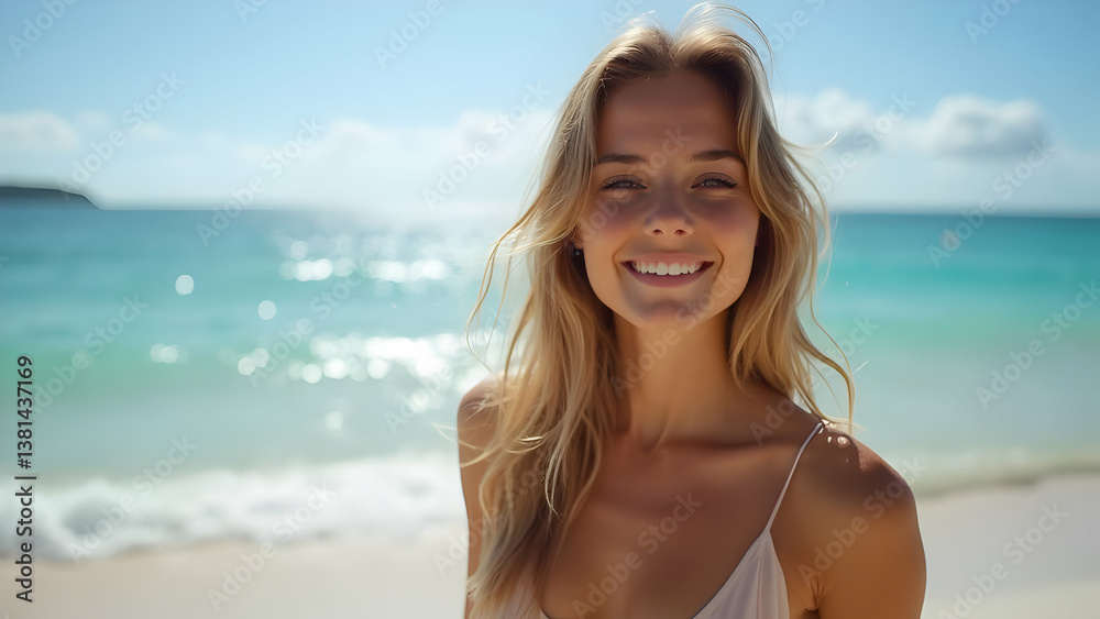 Beautiful woman at the beach Beautiful woman at the beach