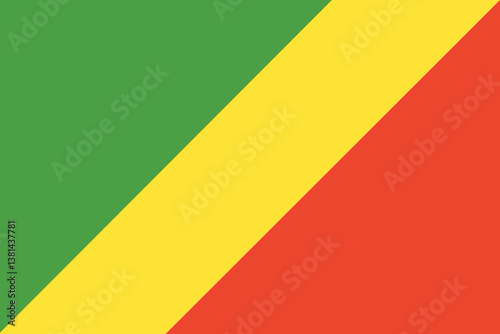 Free Download Flag of the Republic of the Congo. official colors and proportions. National flag of the Republic of the Congo. - GFXLoad