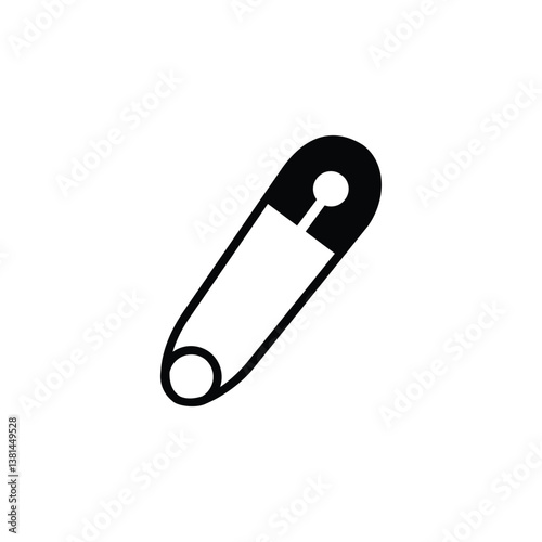 Simple icon of a clothes pin, symbolizing laundry, home organization, and everyday essentials.
