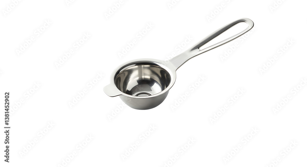 Egg Separator on White Background Minimalist Kitchen Utensil Still Life Egg Separator on White Background Minimalist Kitchen Utensil Still Life