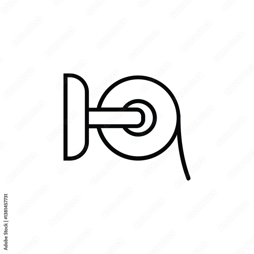 Icon of toilet tissue, symbolizing hygiene, comfort, and cleanliness in a simple design. Icon of toilet tissue, symbolizing hygiene, comfort, and cleanliness in a simple design.