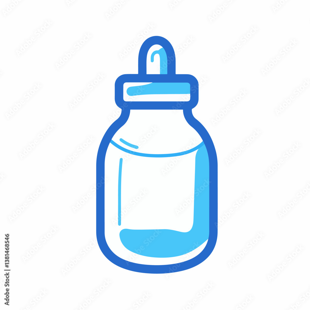 Milk bottle logo design for baby vector template Milk bottle logo design for baby vector template