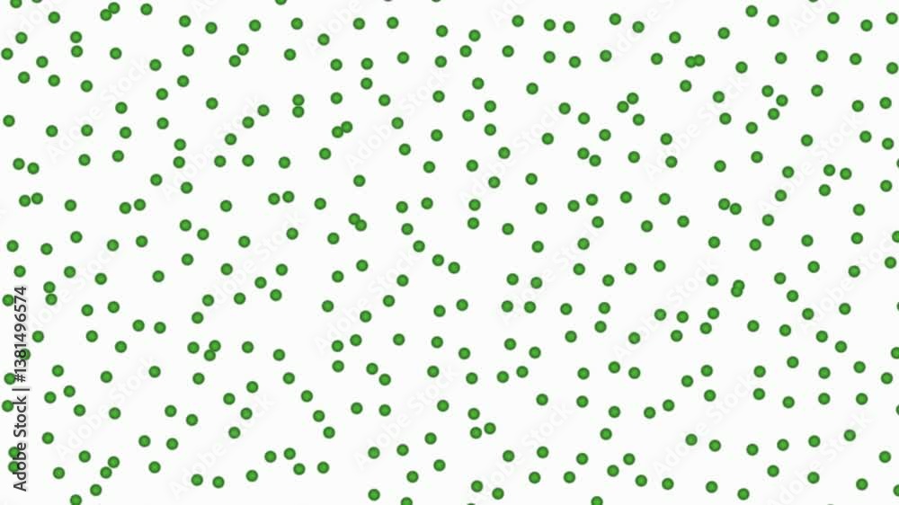 Partículas y células en movimiento - Virus verde - Textura de círculos - Vídeo libre de derechos 4K