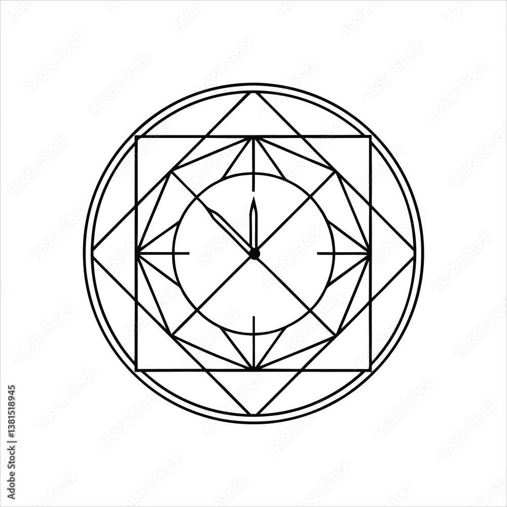 Simple and Elegant Wall Clock Icon Digital Vector Art Simple and Elegant Wall Clock Icon Digital Vector Art