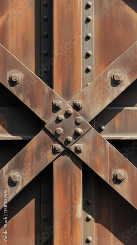 A gritty, rusted metal crossbeam with bolts and industrial texture—this wallpaper is perfect for fans of raw, mechanical aesthetics.

