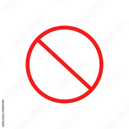 Prohibition icon. No entry symbol. Forbidden warning sign. Vector illustration. Free Download Prohibition icon. No entry symbol. Forbidden warning sign. Vector illustration. - GFXLoad