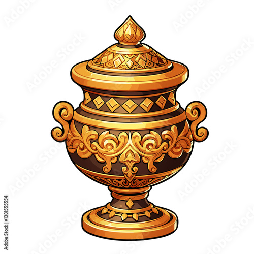 Treasure Ancient Urn Vase