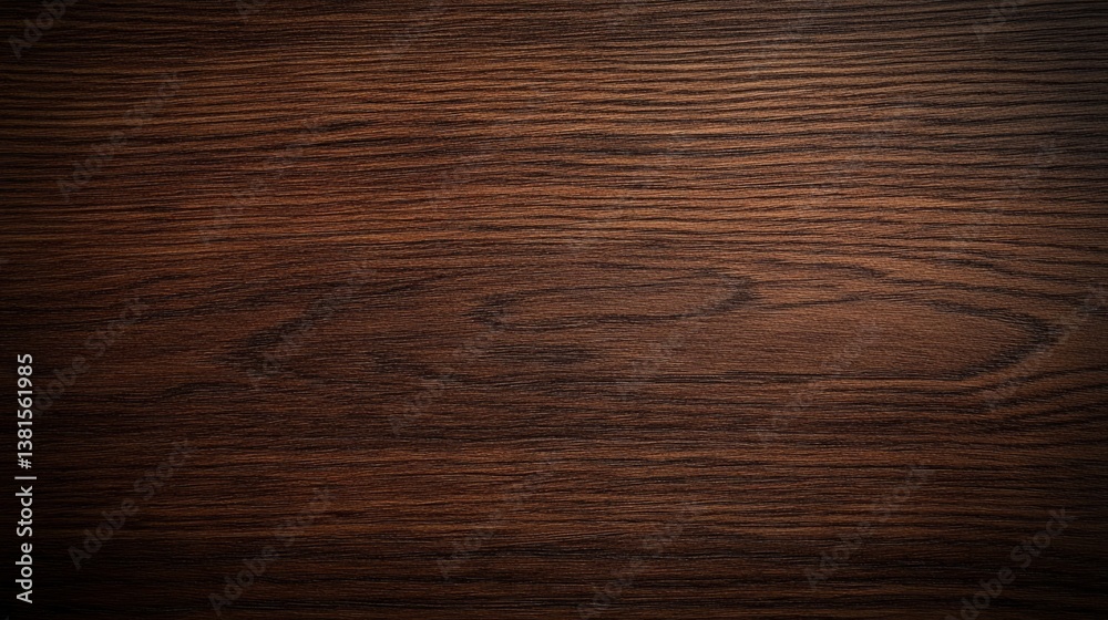 Dark oak wood background with elegant horizontal grain lines, smooth and polished texture generative ai Dark oak wood background with elegant horizontal grain lines, smooth and polished texture generative ai
