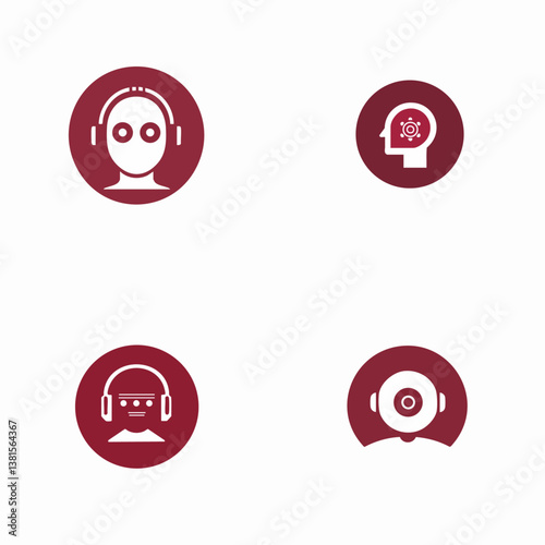 AI-powered storyteller vector icon