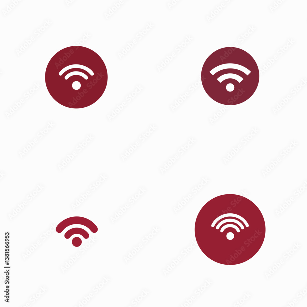 Wi-Fi signal connectivity vector icon Wi-Fi signal connectivity vector icon
