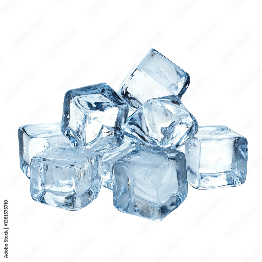 ice cubes looked at from the side, emphasizing their transparency
ice cubes looked at from the side, emphasizing their transparency