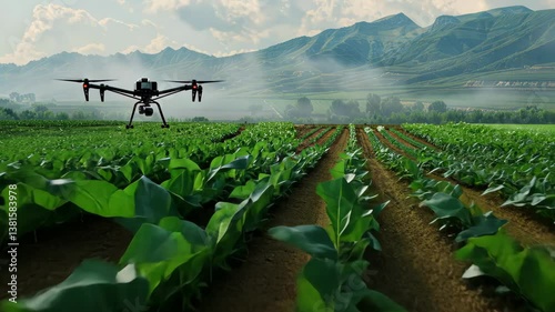 Smart farming techniques using drones and AI to maximize crop yields while minimizing environmental impact
