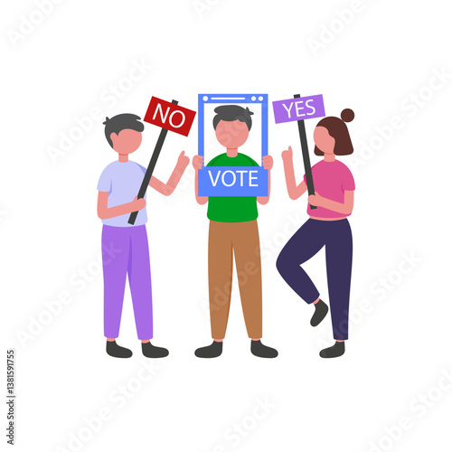 Fundamental Voting Rights Protection Vector Illustration