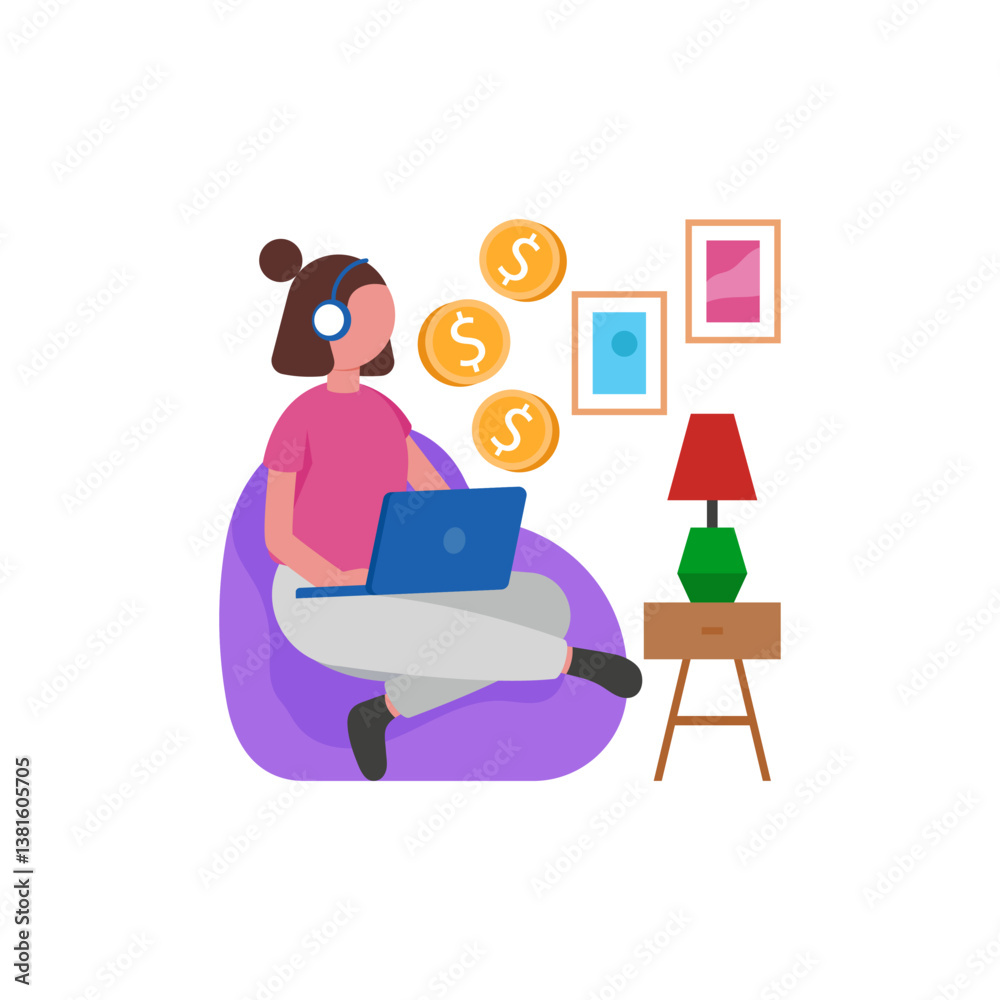 Fototapeta premium Digital Income Generation Methods