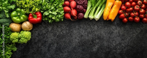 Fresh, Vibrant Variety of Colorful Produce